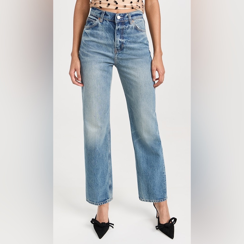 Reformation
Abby High Rise Straight Jeans